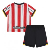 Sheffield United Fußballbekleidung Heimtrikot Kinder 2024-25 Kurzarm (+ kurze hosen)